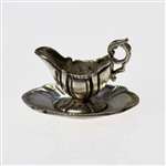 Gravy Boat & Tray by Cini, Sterling Miniature