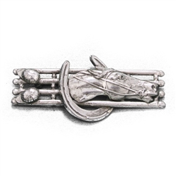 Pin, Silverplate Horse Riding Theme