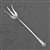 Lettuce Fork by Oneida, Silverplate Scroll Design