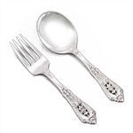 Rose Point by Wallace, Sterling Baby Spoon & Fork