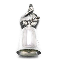 1980 7 Swans a Swimming Silverplate Ornament by Reed & Barton