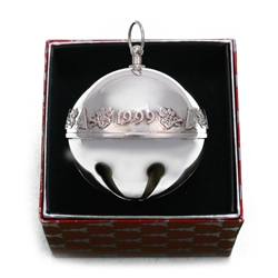 1999 Sleigh Bell Silverplate Ornament by Wallace
