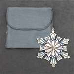 1977 Snowflake Silverplate Ornament by Metropolitan Museum of Art