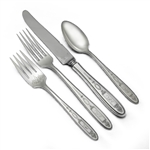 Grosvenor by Community, Silverplate 4-PC Setting, Luncheon, French, Monogram R