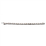 Bracelet by Italy, Sterling Ball & Chain Design