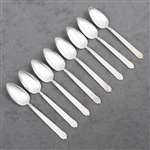 Moss Rose by National, Silverplate Grapefruit Spoons, Set of 8