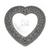 Vanity Tray, Sterling Heart Shape, Monogram ETH