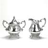 Baroque by Wallace, Silverplate Cream Pitcher & Sugar Bowl