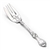 Les Cinq Fleurs by Reed & Barton, Sterling Cold Meat Fork, Small, Monogram C