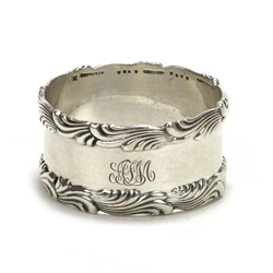 Wave Edge by Tiffany, Sterling Napkin Ring, Monogram ADH