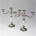 Candelabrum by Gorham, Sterling Flowers & Scroll