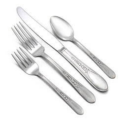 Priscilla by Wm. Rogers Mfg. Co., Silverplate 4-PC Setting, Dinner, Modern