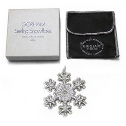 1976 Snowflake Sterling Ornament by Gorham