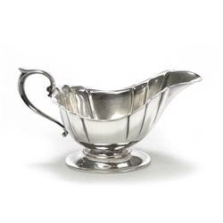 Gravy Boat, Silverplate, Fluted Design