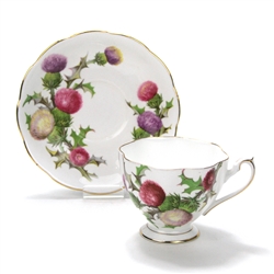 Dundee Thistle by Queen Anne, China Cup & Saucer, Footed