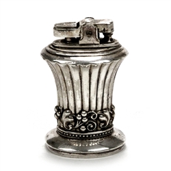 Lighter by Ronson, Silverplate, Beaded, Scroll Design