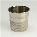 Jigger/Shot Glass, Stainless, Only a Thimble Full