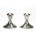 Candlestick Pair by Gorham, Sterling, Ringed Design