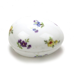 Egg Box by Limoges, China, Flowers