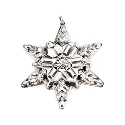 1970 Snowflake Sterling Ornament by Gorham