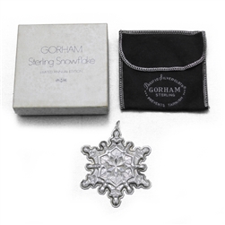1971 Snowflake Sterling Ornament by Gorham