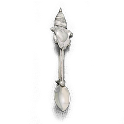 Spoon Pin, Sterling, Capital & Heart