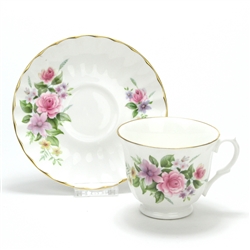 Cup & Saucer by Elite, China, Multiflora