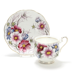 Flower of the Month by Royal Albert, China Cup & Saucer, October, Cosmos