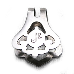 Napkin Clip by Woodside Sterling, Sterling, Deco Design, Monogram Jr