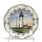 Collector Plate by Eagle China, Porcelain, U.S. Lighthouse Tower, Newport, ORE