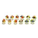 Place Card Holders, Plastic, Flower Pots, Set of 12