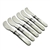 Pearl Handle by Landers, Frary & Clark Butter Spreaders, Set of 6, Flat Handle, Vine Ferrule