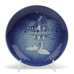 Christmas Plate by Bing & Grondahl, Porcelain Decorators Plate, Christmas in the Village