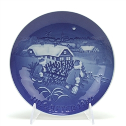 Christmas Plate by Bing & Grondahl, Porcelain Decorators Plate, The Christmas Tree
