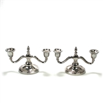 Candelabrum, 2-Branch by Academy Silver Co., Silverplate, Grapes