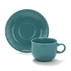Teal Turquoise by Alacarte, Stoneware Cup & Saucer
