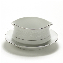 Wakefield by International, China Gravy Boat, Attached Tray