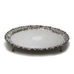 Repousse by Kirk, Sterling Round Tray, Salver, 4 Toed