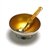 Salt Dip & Spoon by Meka, Sterling, Gold Enamel Interior