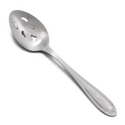 Fleurette by Home Concepts, Stainless Tablespoon, Pierced (Serving Spoon)