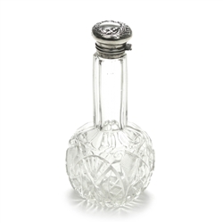 Perfume Bottle by Foster & Bailey, Sterling/Glass, Bead & Scroll Design