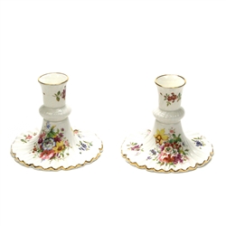 Minuet by Hammersley, China Candlestick Pair