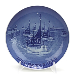 Christmas Plate by Bing & Grondahl, Porcelain Decorators Plate, Home for Christmas