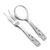 Salad Serving Fork by Denmark, Silverplate, Floral Design