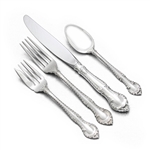 English Gadroon by Gorham, Sterling 4-PC Setting, Luncheon Size, Modern Blade