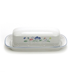 Floral Expressions by Hearthside, Stoneware Butter Dish