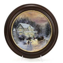 Thomas Kinkade by Knowles, Edwin, China Collector Plate, Sleighride Home