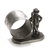 Napkin Ring, Figural, Silverplate, Oil Lamp Lighter