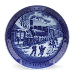 Christmas Plate by Royal Copenhagen, Porcelain Decorators Plate, Christmas Guests Arrive