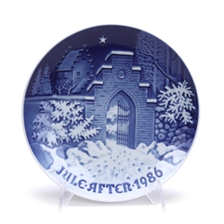 Christmas Plate by Bing & Grondahl, Porcelain Decorators Plate, Silent Night, Holy Night